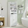 MU 67" Tall Bathroom Storage Cabinets, Modern Linen Cabinet by MU
