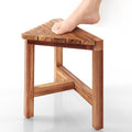 HOLANA 12" Acacia Shower Stool for Shaving Legs by HOLANA