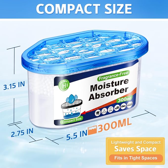 CHMI Moisture Absorbers 20 Pack， Attract and Trap Excess Moisture from Your - Image 2