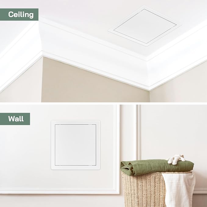 Vent Systems White ABS Plastic Access Panel 10 x 10 Inch - Image 5