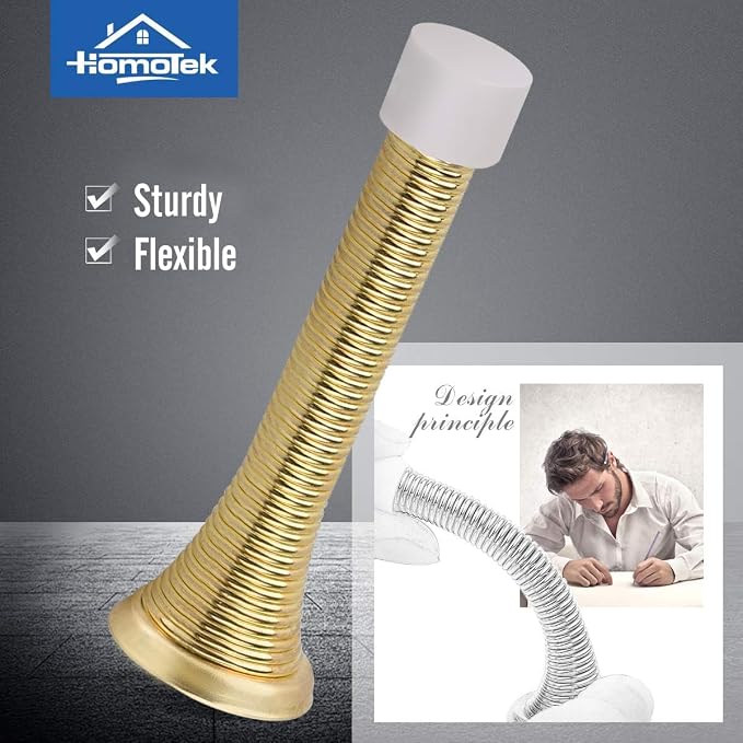 HOMOTEK 12 Pack Spring Door Stopper - Image 2