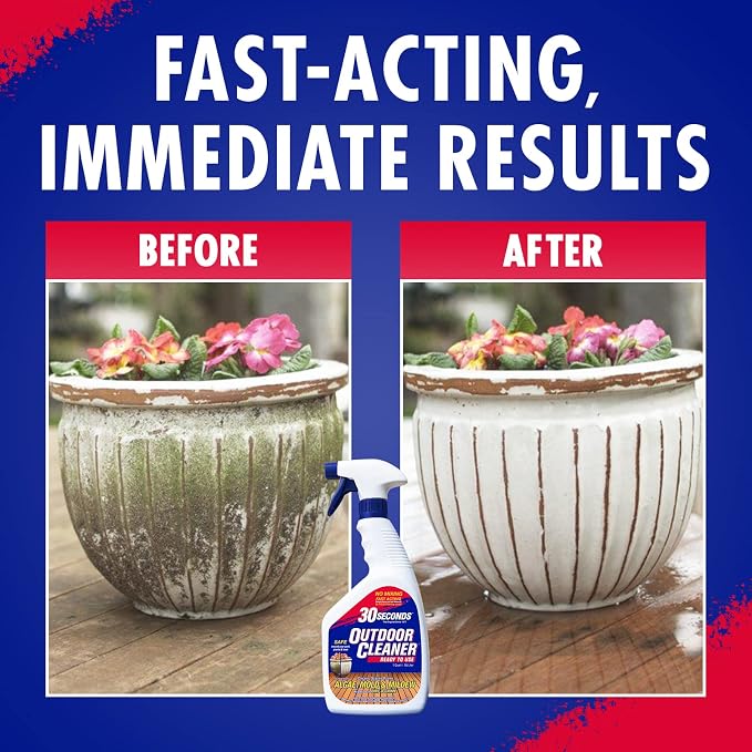 30 SECONDS Outdoor Mold & Mildew Stain Remover Spray | Ready To Use | 32 fl. - Image 9