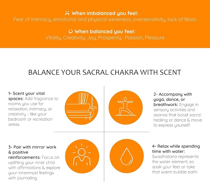 Sacral Chakra Natural Mist by Aromafume | 100ml/3.3 fl oz | Swadisthana | - Image 6