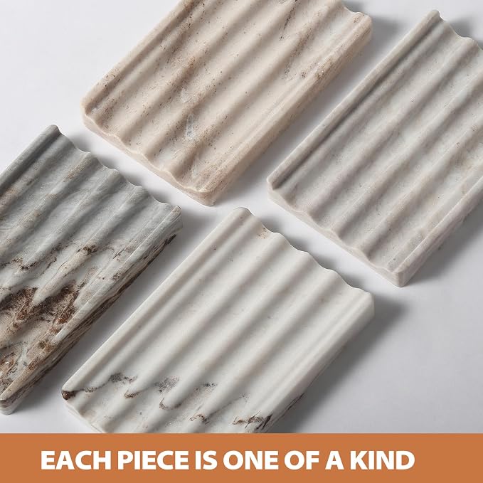 2PCS Koville Italian Natural Marble Soap Dish - Image 3