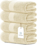 White Classic Luxury Bath Towels Set of 4 Large by WhiteClassic