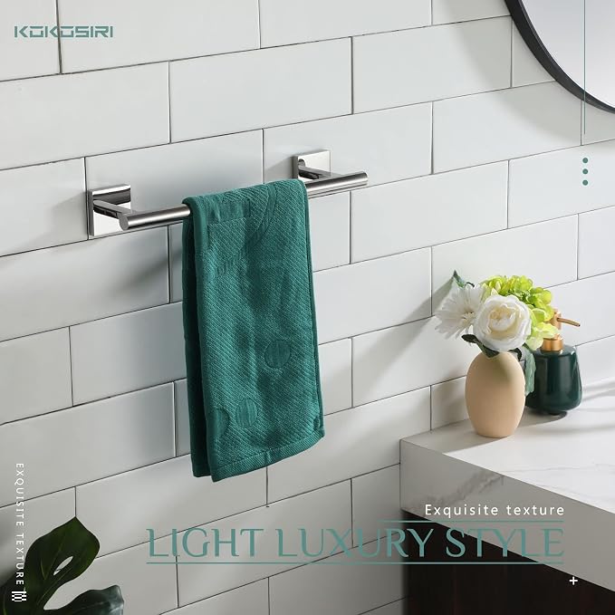KOKOSIRI Hand Towel Bar 12 Inch Bathroom Towel Holder - Image 5