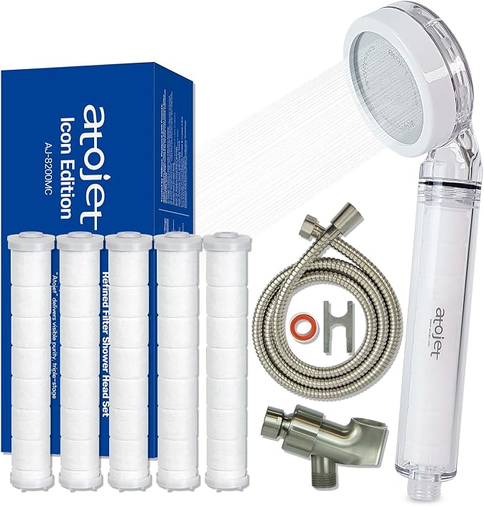 Filter Shower For K-Beauty Skin Care– Pure Carbon Filters for Softer Skin & by ATOJET