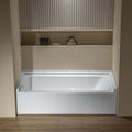WOODBRIDGE 60” x 32” Alcove Soaking Bathtub in white by WOODBRIDGE