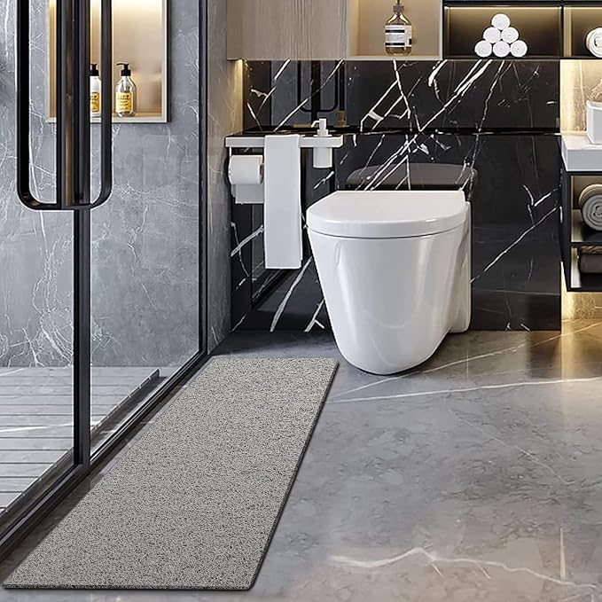 godehone Shower Mats Non Slip Without Suction Cups, PVC Loofah Bathroom Mats - Image 6