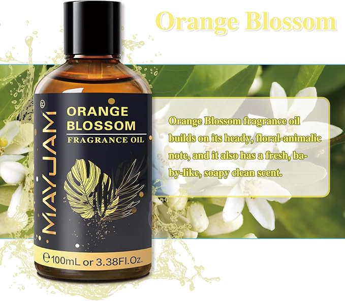 MAYJAM 100ML/3.38FL.OZ Orange Blossom Fragrance Oils - Image 4