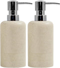 Resin Soap Dispenser Sets, 10.8oz Refillable Liquid Soap Dispensers by YMXYJM