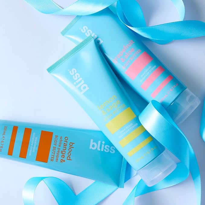 Bliss Body Butter Lotion Trio: Lemon & Sage, Grapefruit & Aloe, Blood Orange & - Image 8