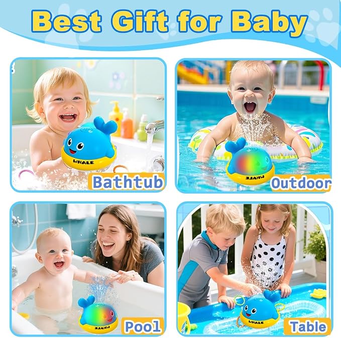 Baby Bath Toys, Whale Sprinkler Bath Toys - Image 4