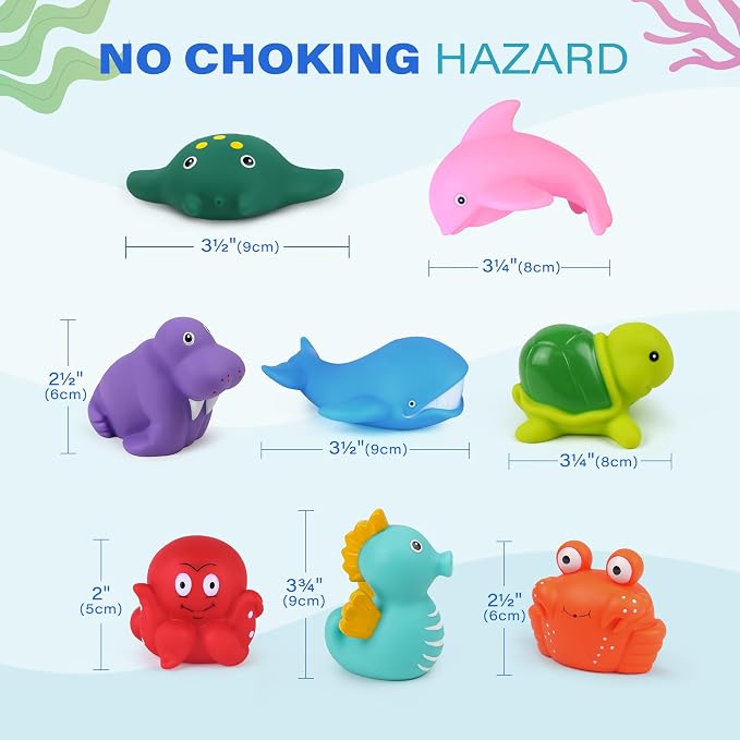 LotFancy Bath Toy, No Holes Baby Bath Toys - Image 8