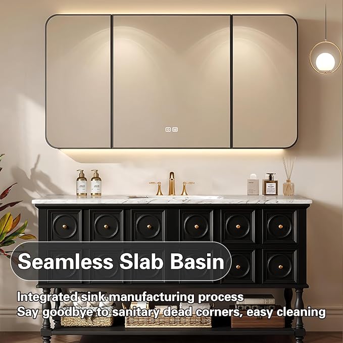 92IN Bathroom Vanity with Sink - Image 2