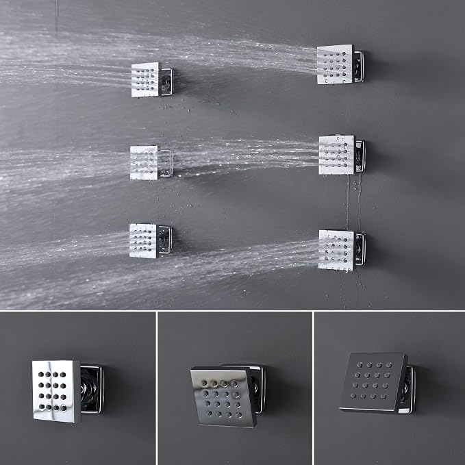Thermostatic Shower System Chrome Shower Faucet Set, Four Modes Shower Faucet - Image 5