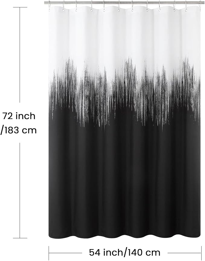 Stall Fabric Shower Curtain, Waterproof Bathroom Curtains - Image 6