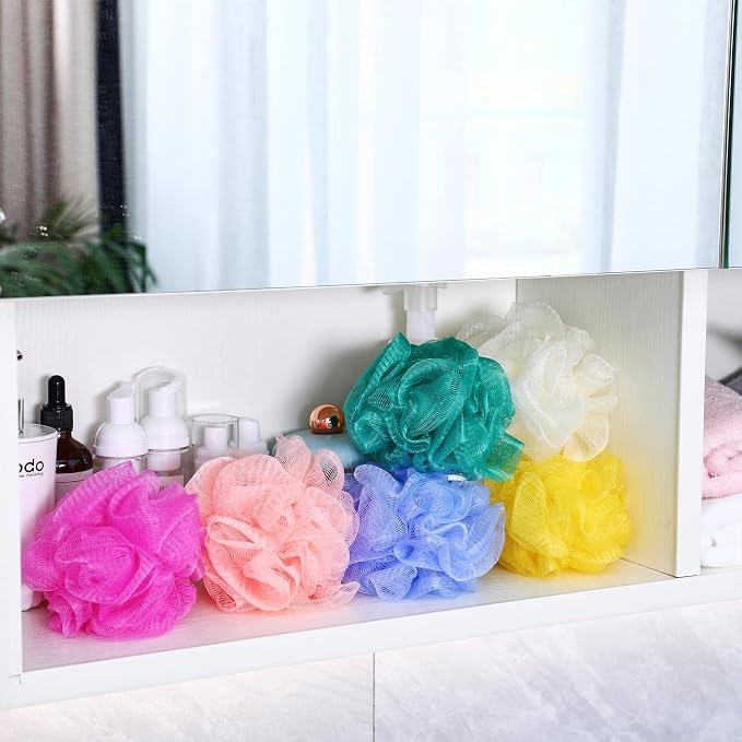 Sunnyray 100 Pcs Bath Sponge Shower Loofahs Bulk Bath Luffas Exfoliating Body - Image 6