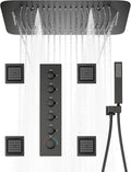 Thermostatic Shower System Matte Black Shower Faucet Set by KATAIS