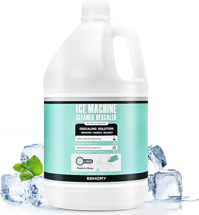 EUHOMY 32 Uses Ice Machine Cleaner Descaler, 128 Fl OZ Ice Maker Cleaner by EUHOMY