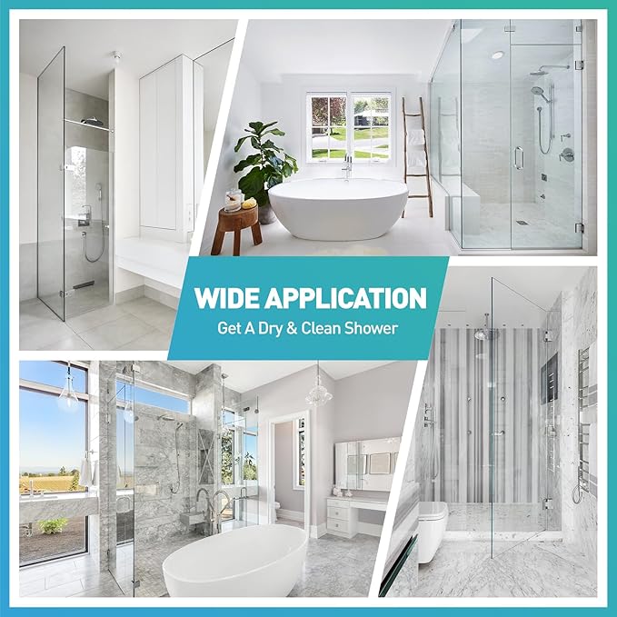 Shower Door Bottom Seal, Frameless Glass Seal Strip to Seal 11mm Gap, Stop - Image 6