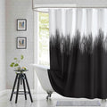 Long Fabric Shower Curtain, Modern Waterproof Bathroom Curtains by BESTRIPES