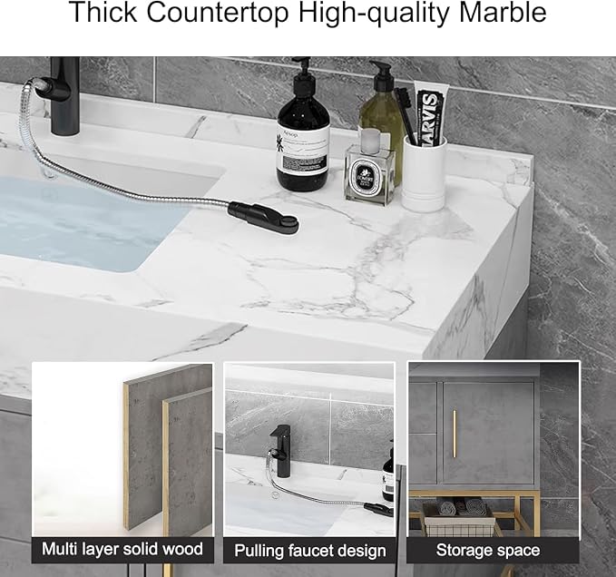 Modern 60IN Bathroom Vanity - Image 6