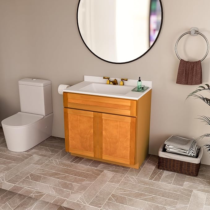 KitchenMan 30 Inch Bathroom Vanity Without Sink and Top Unassembled Bathroom - Image 2
