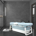 Portable Bathtub for Adult, Large 46 inch Collapsible Bathtub, Reusable by BENBOR