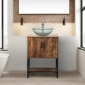 UEV 24" Antique Bathroom Vanity, Dark Brown Bathroom Vanity Set by YourHomeExcellentVendor