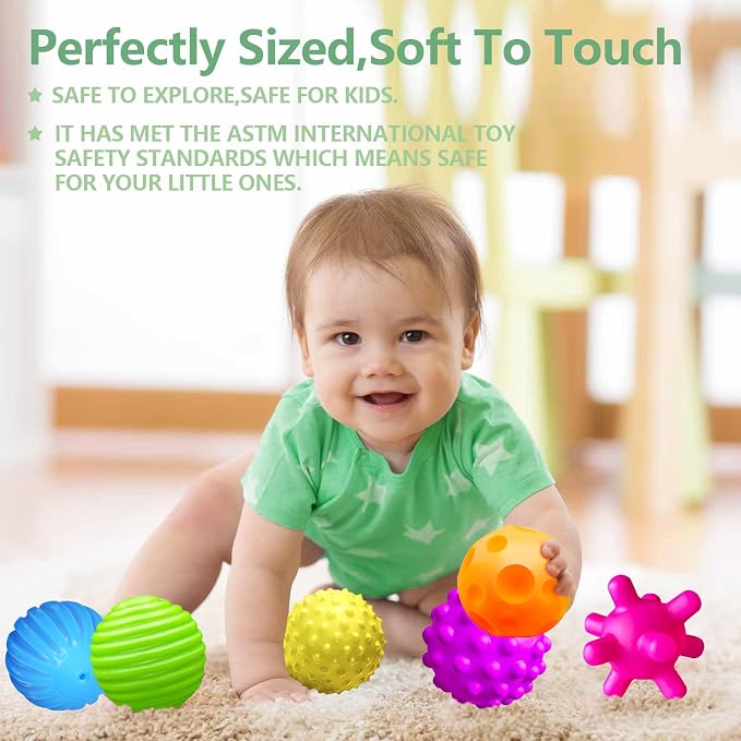 Sensory Balls for Baby Sensory Baby Toys 6 to 12 Months for Toddlers 1-3 - Image 5