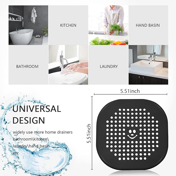 Drain Cover Hair Catcher Drain Plug Hair Stopper Drain Protector - Image 7