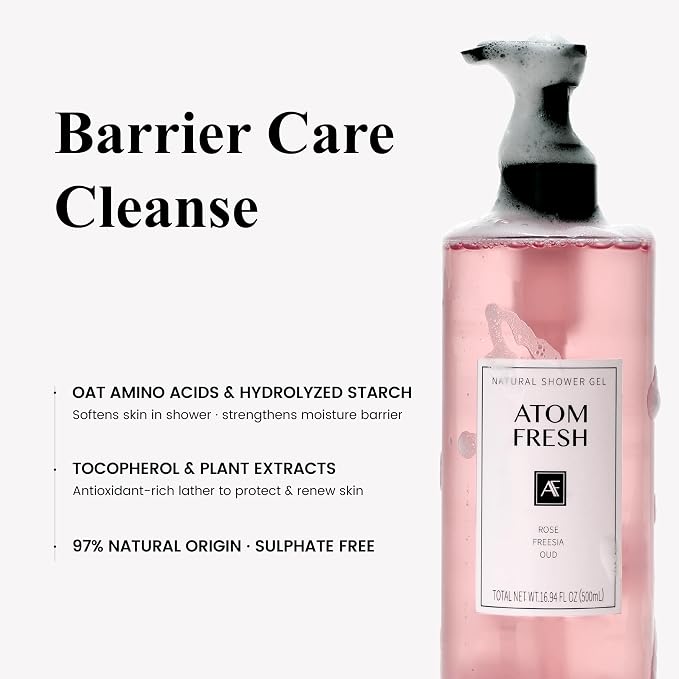 Atom Fresh Fine Fragrance Body Wash – Rose Freesia Oud Scent | Gentle - Image 5