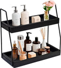 Acacia Bathroom Organizer Countertop 13.6 x 14 x 6.7 inches, 2-Tier Wood by Demigo