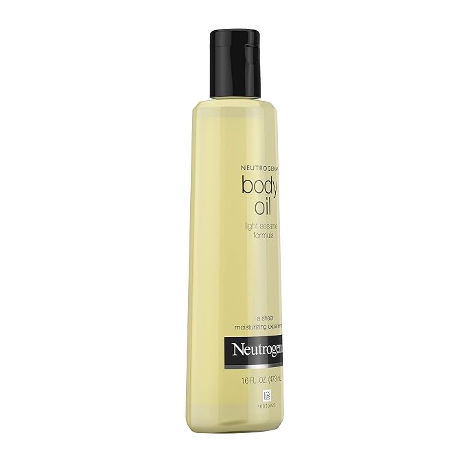Neutrogena Body Oil Light Sesame Formula, 16 fl oz, Radiant Glow Moisturizer - Image 15