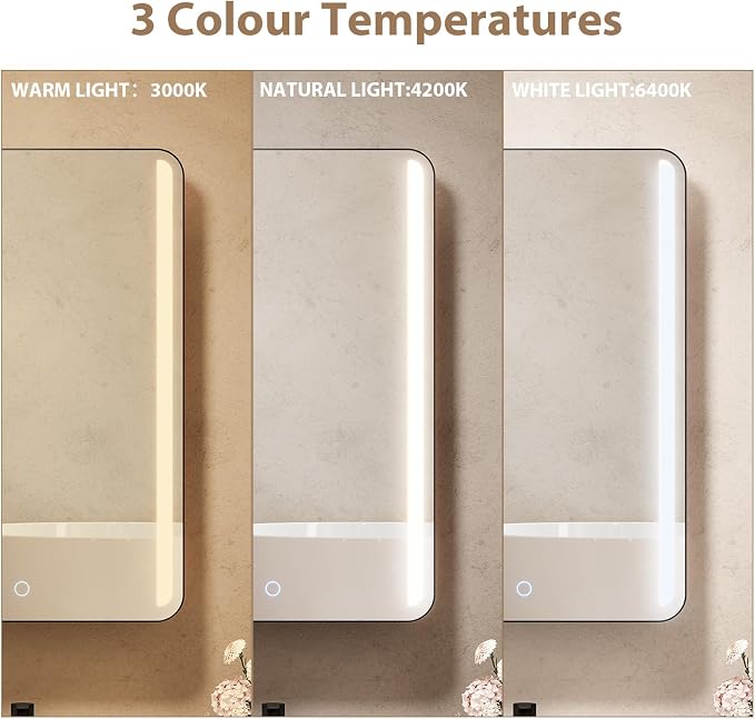 18x26 Inch LED Lighted Medicine Cabinet - Image 5