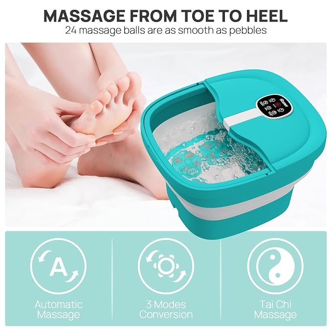 HOSPAN Collapsible Foot Spa Electric Rotary Massage, Foot Bath - Image 4