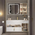 52IN Bathroom Cabinet with Single Sinks by TIZAZOFashionHome
