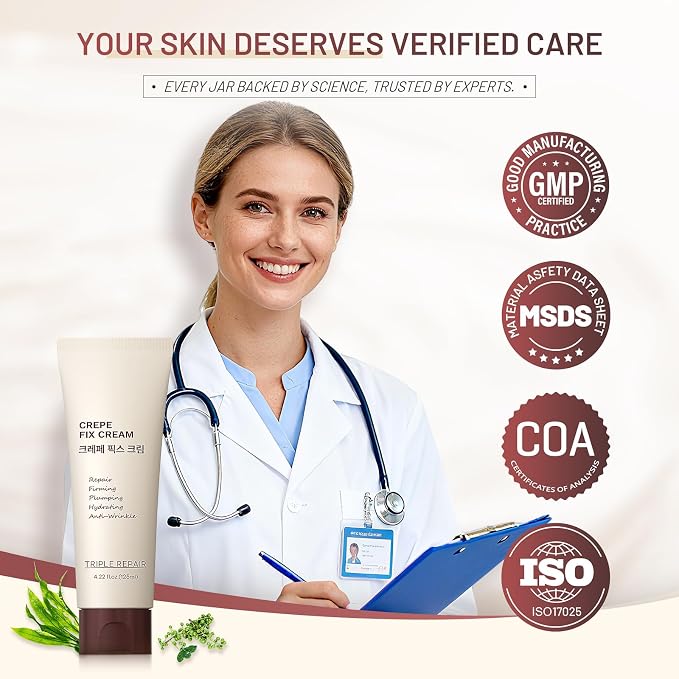 Moisturizing Crepe Fix Cream – Tightens and Firms Face, Neck & Body, Anti - Image 2