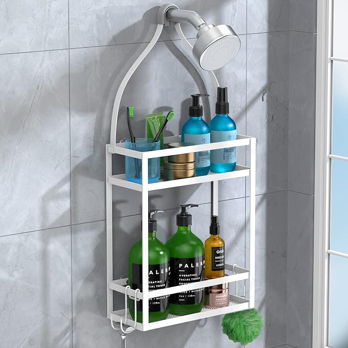 Meangood Shower Caddy 10.4" x 4.5" x 22.04" Hanging Shower Caddy Organizer Over - Image 6