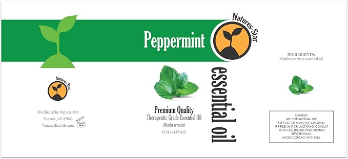Peppermint Essential Oil, 4 Pack 16oz Each, 64oz Bulk, Therapeutic Grade - Image 2