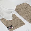 GORILLA GRIP Bathroom Rug Sets, Soft Chenille 2 Piece Area Rugs Set, Toilet by GorillaGrip