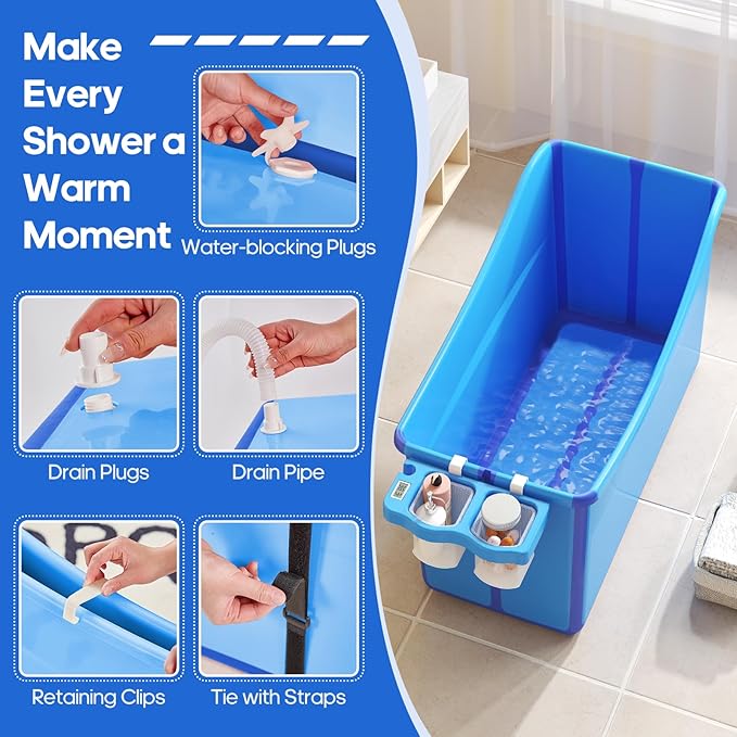 Collapsible Baby Bathtub Foldable Bathtub - Image 4