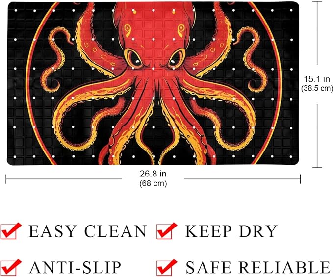 Bathtub Mats for Shower Tub, Anti-Slip Bath Mats for Inside Tub, Bathroom - Image 4