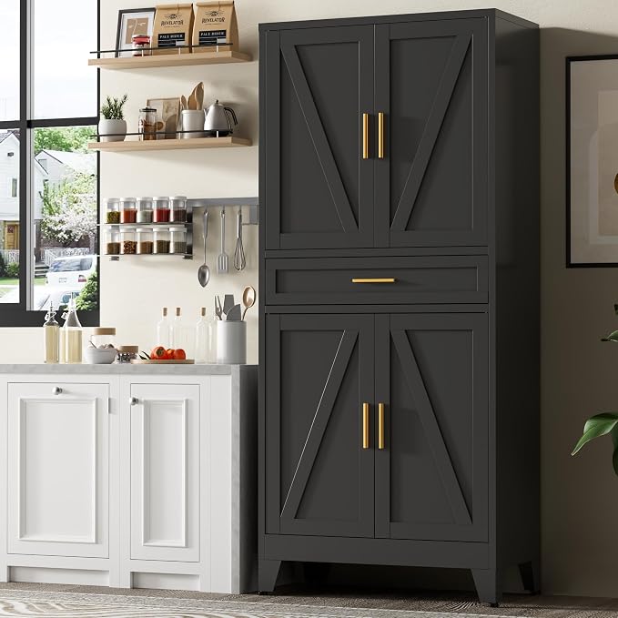 71" Tall Metal Storage Cabinet by Baborokicforyournewlife