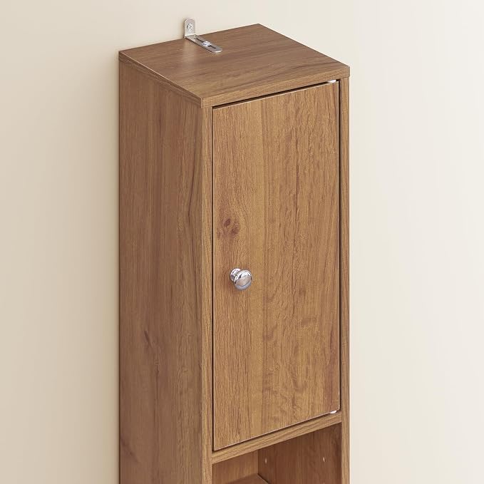 SoBuy Bathroom Narrow Storage Cabinet Skinny Tall Unit - Image 4