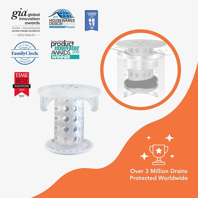 SinkShroom SSCLE988 The Revolutionary Sink Drain Protector Hair - Image 8