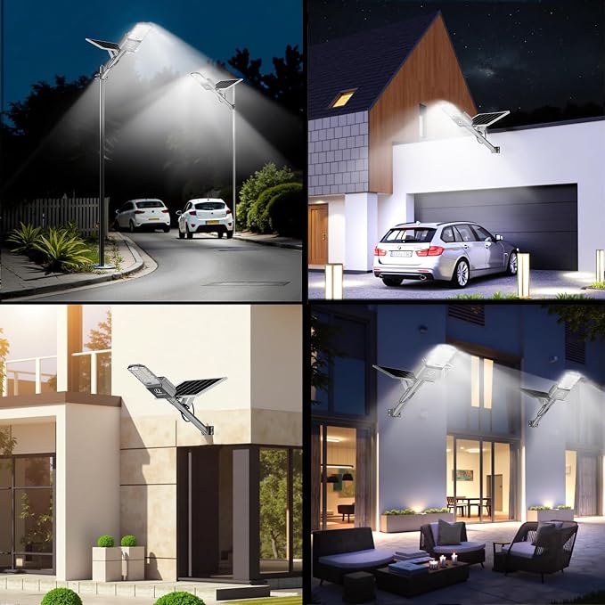 9500w Solar Street Lights Outdoor Waterproof, 450000LM Super Bright LED Beads - Image 7