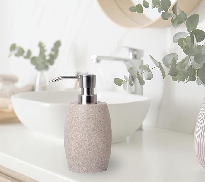 Sandstone Textured Resin Soap Dispenser - Image 7