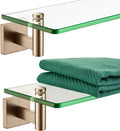 KOKOSIRI Wall Shelves Bathroom Hardware Glass Floating Shelf Small Hanging Rack by KOKOSIRI